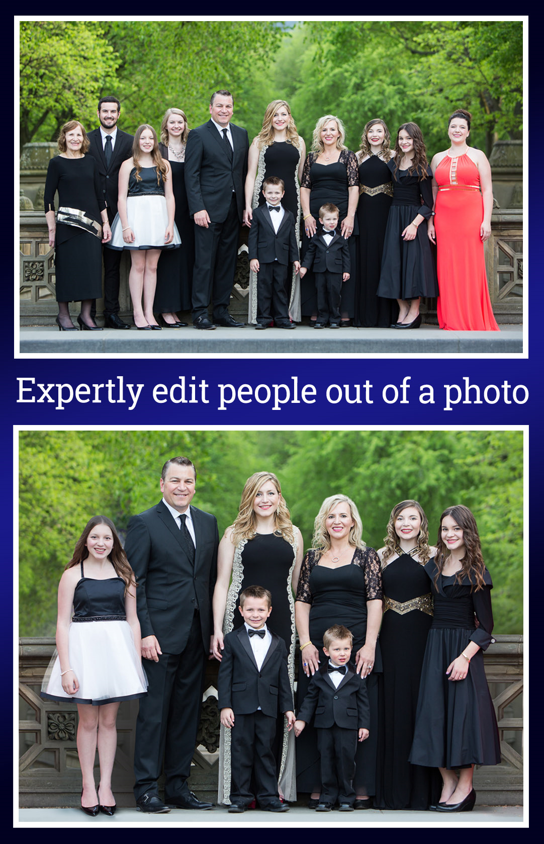 Remove someone from photo
